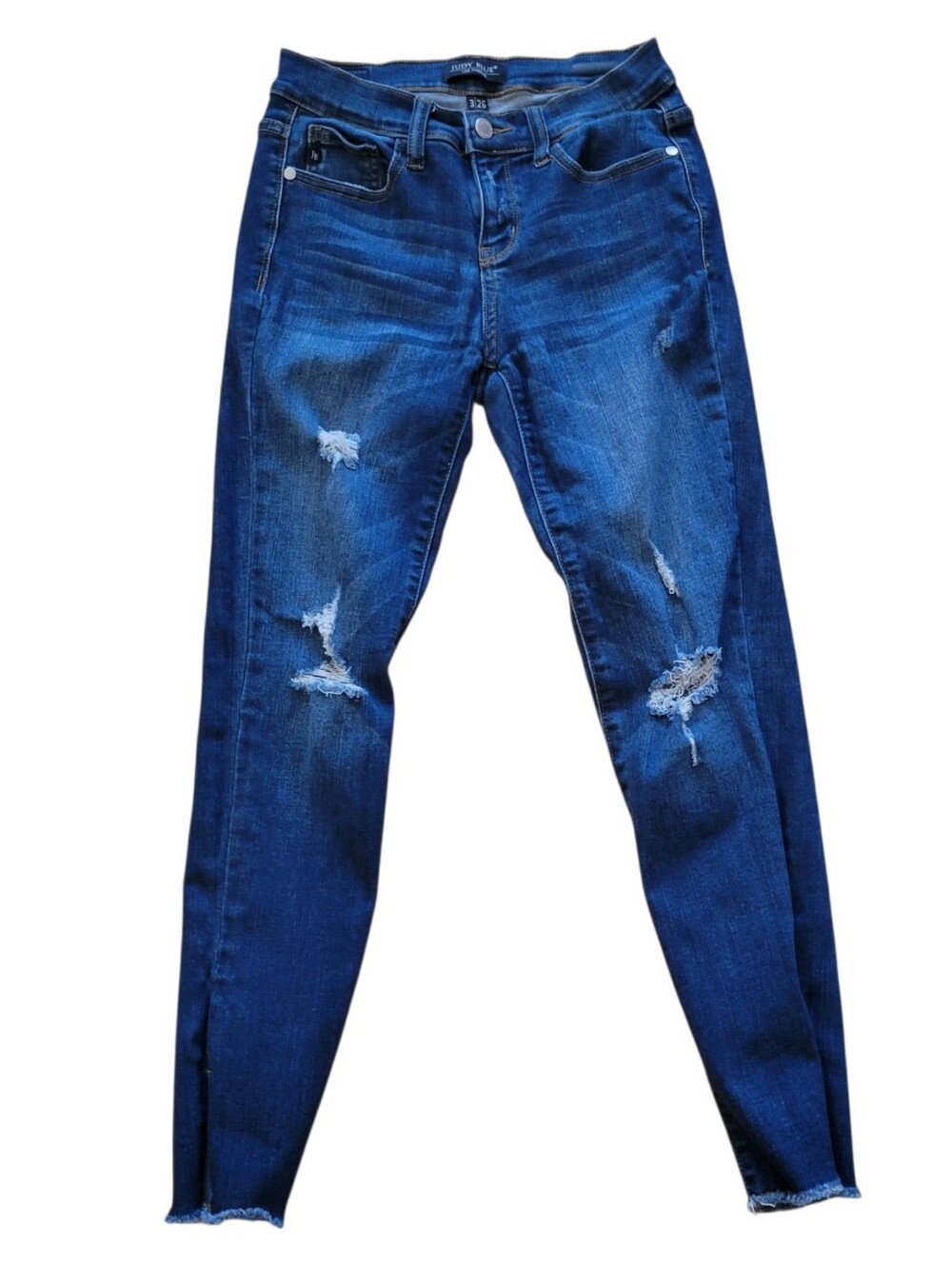 Judy Blue Distressed Skinny Denim Jeans Size 26